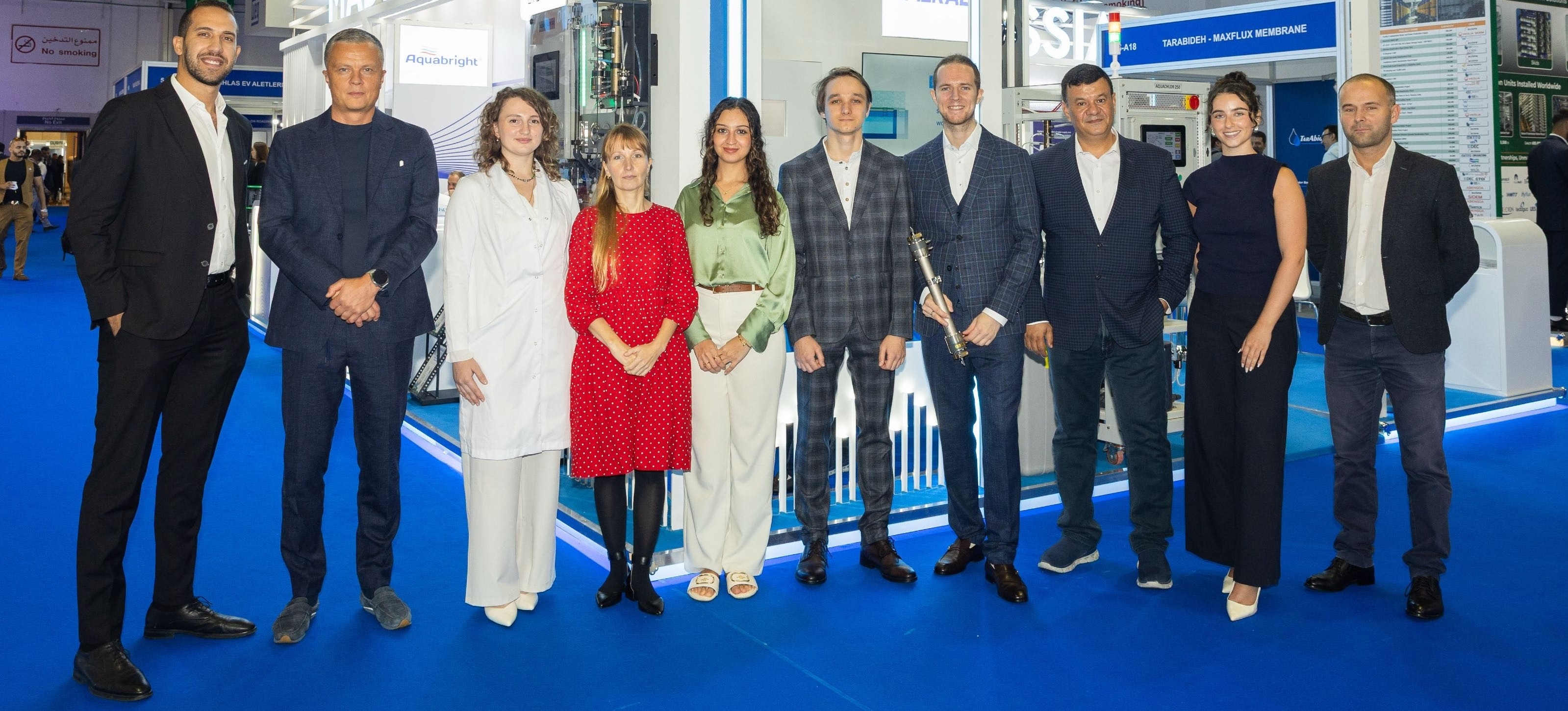 EMERALD international team at WETEX 2025 water exhibition in Dubai, UAE